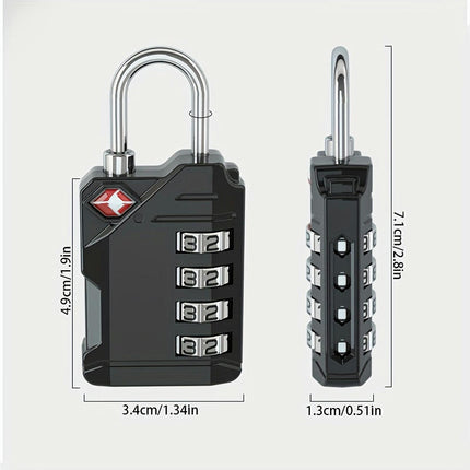 TSA Lock Combination Lock Travel Luggage Lock Wire Padlock Customs Padlock