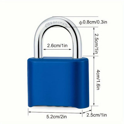 Combination Lock, Padlock Combination Lock, Combination Fitness Lock, 4 Digits Lock With Code