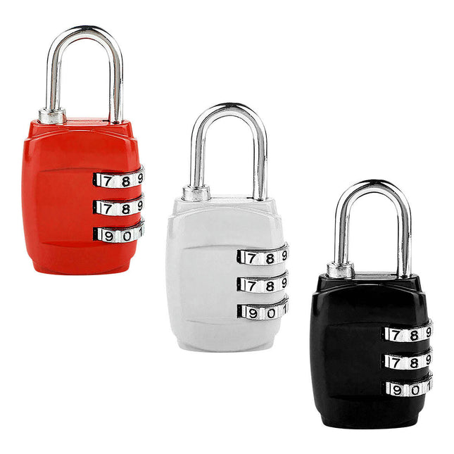 3PCS Luggage Locks, Combination Padlock - Protect Suitcase, Travel Accessories