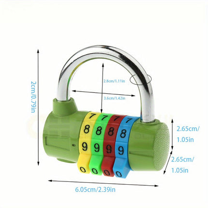 4-digit Combination Padlock Gym Closet Lock Combination Lock Warehouse Gate Lock