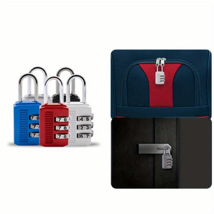 5-Pack 3-Digit Combination Locks, Mini Padlocks for Backpacks, Luggage,Lockers, Secure Locking