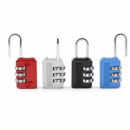 5-Pack 3-Digit Combination Locks, Mini Padlocks for Backpacks, Luggage,Lockers, Secure Locking