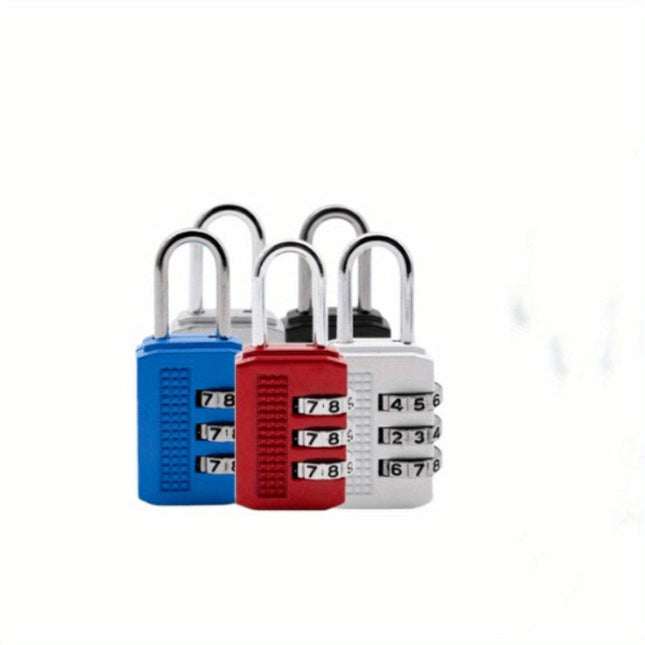 5-Pack 3-Digit Combination Locks, Mini Padlocks for Backpacks, Luggage,Lockers, Secure Locking