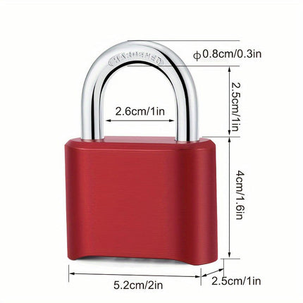 Combination Padlock Waterproof Rustproof Anti-theft Travel Locker Bookbag Gym Home Gate