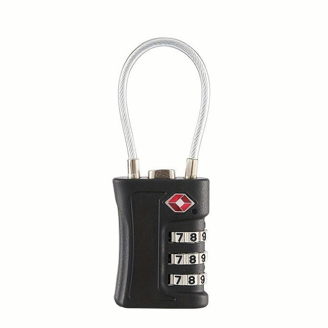 1pc TSA Accepted Luggage Locks, 3 Digit Combination Password Padlock Ideal for Travel,Lockers