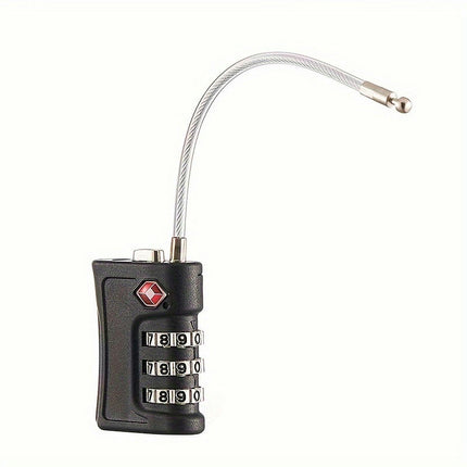 1pc TSA Accepted Luggage Locks, 3 Digit Combination Password Padlock Ideal for Travel,Lockers