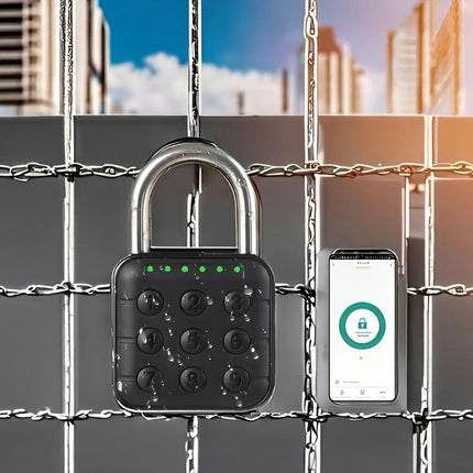 6-digit Smart Padlock Digital Combination Padlock, Combination Padlock With App Unlock