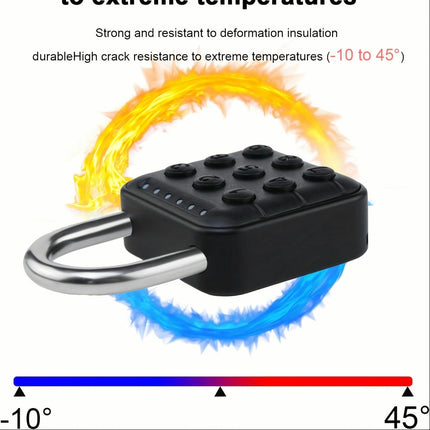 6-digit Smart Padlock Digital Combination Padlock, Combination Padlock With App Unlock