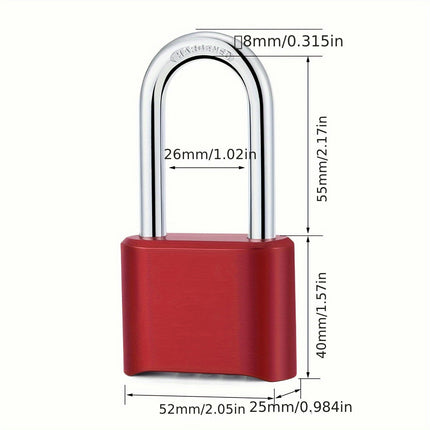 Outdoor Combination Lock, Heavy Duty Weatherproof Pad Locks With Code, Padlock Combination