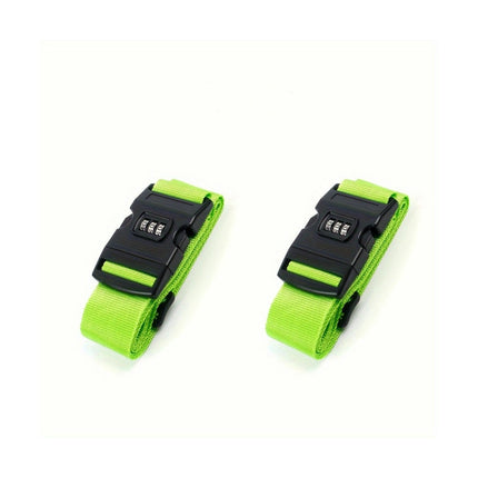 2 pcs, Adjustable Travel Luggage Strap With Combination Lock, Multiple colors available