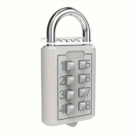 2pcs 8-Digit Combination Padlocks Weatherproof for Travel Luggage, Lockers, Cabinets & Toolboxes