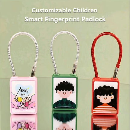 1PCS Fingerprint Lock Dormitory Lock, Luggage Lock, Student Lock, Luggage Lock,Cute Password Lock