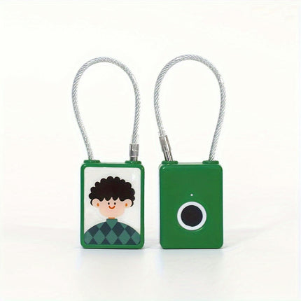 1PCS Fingerprint Lock Dormitory Lock, Luggage Lock, Student Lock, Luggage Lock,Cute Password Lock