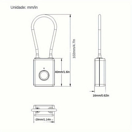 1PCS Fingerprint Lock Dormitory Lock, Luggage Lock, Student Lock, Luggage Lock,Cute Password Lock