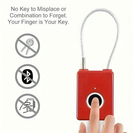 1PCS Fingerprint Lock Dormitory Lock, Luggage Lock, Student Lock, Luggage Lock,Cute Password Lock