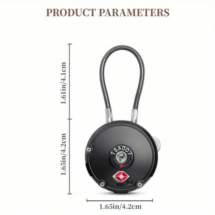 Compact Digital Password Luggage Lock-Perfect For Travel, Business Trips & Home Use