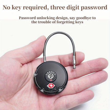 Compact Digital Password Luggage Lock-Perfect For Travel, Business Trips & Home Use