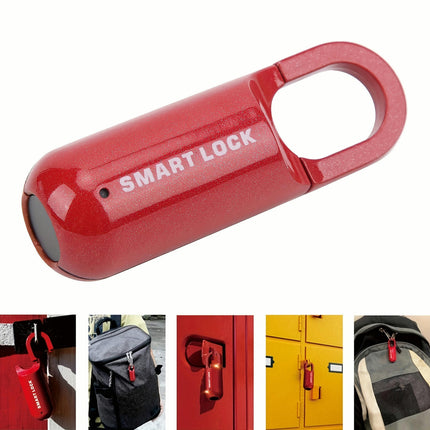 Fingerprint Padlock, Smart Keyless Biometric Metal Lock with Rechargeable Battery