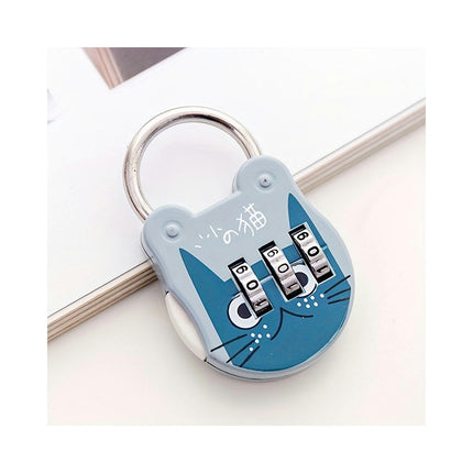 Stainless Steel 3-Digit Combination Lock Durable Anti-Theft Mini Padlock