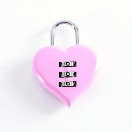 Heart Lock Password Lock Case Bag Password Lock Mini Backpack Password Lock Luggage Password Lock