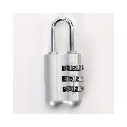 Aluminum Alloy Combination Padlock - 3-Digit Mini Security Lock Triple-Digit Combo Lock