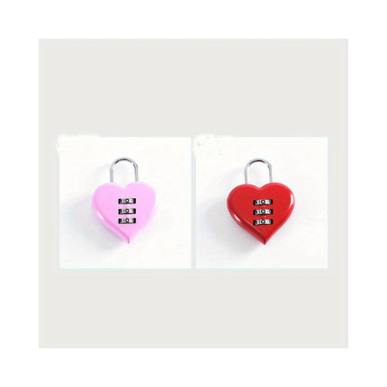 Heart Lock Password Lock Case Bag Password Lock Mini Backpack Password Lock Luggage Password Lock