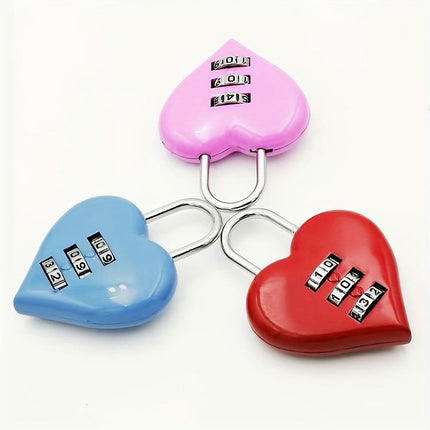 Heart Lock Password Lock Case Bag Password Lock Mini Backpack Password Lock Luggage Password Lock