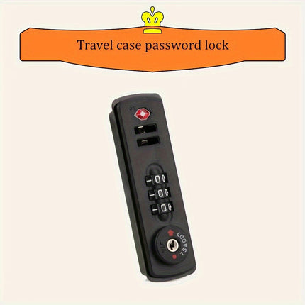 TSA-Approved Travel Security Password Luggage Accessory, Metal Combination Suitcase Closure System