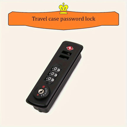 TSA-Approved Travel Security Password Luggage Accessory, Metal Combination Suitcase Closure System