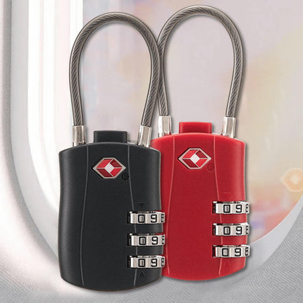 TSA Approved 3 Digit Combination Luggage Locks- Padlocks for Suitcase, Backpack, Locker