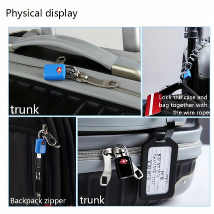 TSA Compliant Locks for Travel: Suitable for Boxes, Bags, and Mini Outdoor Gear