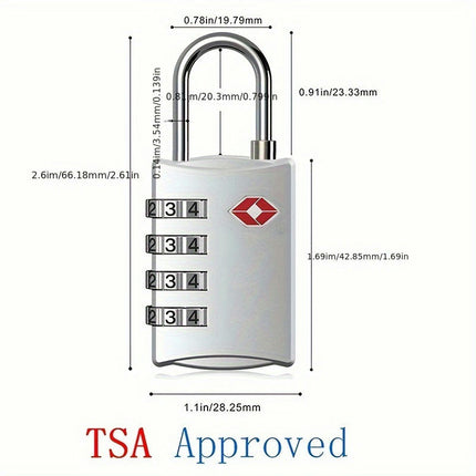 2pcs Luggage Lock Padlocks, Door Lock, Travel Supplies, Travel Code Lock, Luggage Bag Lock