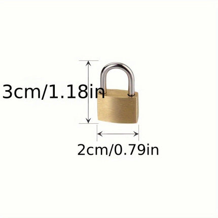 1pc Mini Small Lock, Luggage Padlock, Mailbox Machine Box Lock Small Lock Anti-Theft Padlock