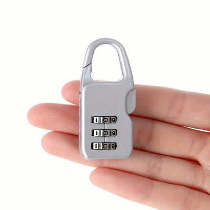 Combination Padlocks Resettable Code, Travel Luggage Lock Portable Anti-Theft Padlock