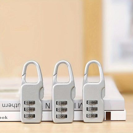 Combination Padlocks Resettable Code, Travel Luggage Lock Portable Anti-Theft Padlock