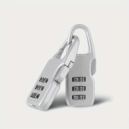 Combination Padlocks Resettable Code, Travel Luggage Lock Portable Anti-Theft Padlock