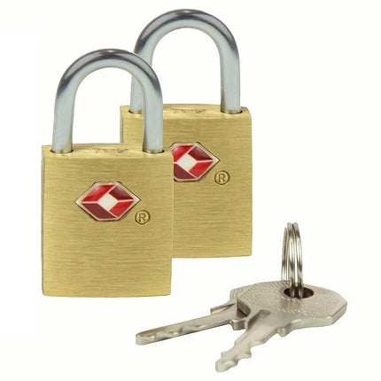 Keyed TSA Luggage Lock, Keyed Travel Lock, Luggage Padlock For Gym Lockers, Laptop Bags