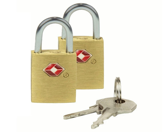 Keyed TSA Luggage Lock, Keyed Travel Lock, Luggage Padlock For Gym Lockers, Laptop Bags