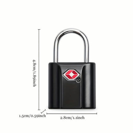 2pc TSA Customs Lock Suitable For Box Bag Mini Outdoor Travel Small Padlock Key Lock