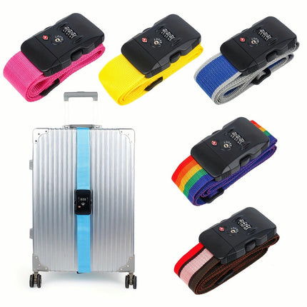 1pc Lock Luggage Strap TSA Password Adjustable Travel Luggage Strap Travel Belts for Suitcases