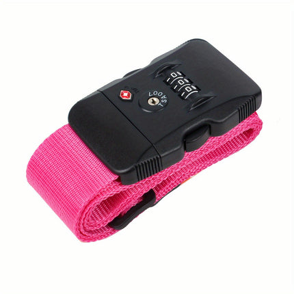 1pc Lock Luggage Strap TSA Password Adjustable Travel Luggage Strap Travel Belts for Suitcases