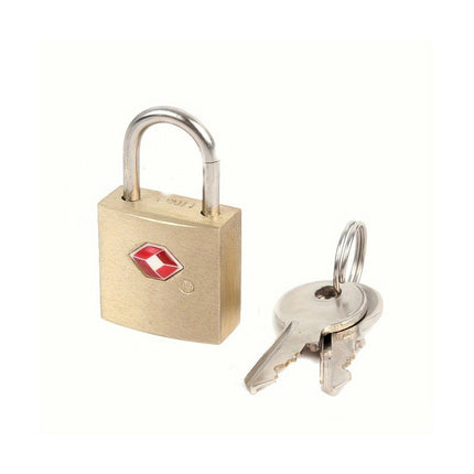 Brass Key Padlocks, Suitcase Lock With 2 Keys Per Lock, TSA Approved Locks For Luggage