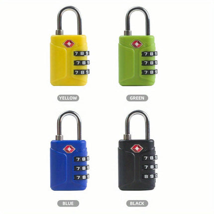 2pcs TSA-Approved Luggage Padlocks, Combination Travel Locks, Lightweight ABS Body, Gym, Cabinet