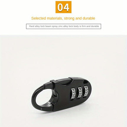 2pcs Cute & Lightweight Mini Password Locks for Dorms, School Cabinets & Suitcases