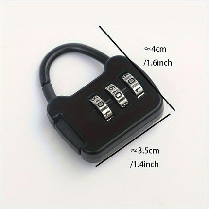 Mini Password Padlock Luggage Case Password Lock Student Cabinet Lock Backpack Zipper Lock