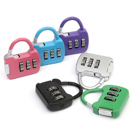 Mini Password Padlock Luggage Case Password Lock Student Cabinet Lock Backpack Zipper Lock