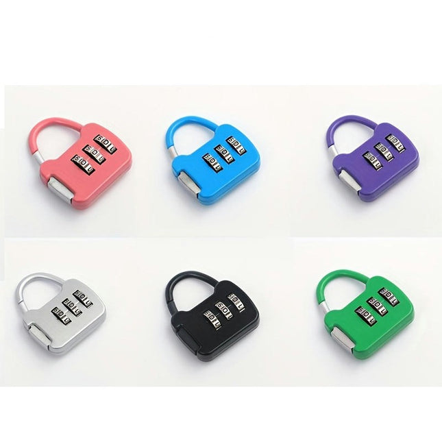 Mini Password Padlock Luggage Case Password Lock Student Cabinet Lock Backpack Zipper Lock