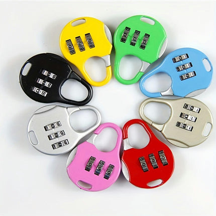 2 Pcs Combination Lock Small Padlock-Suitable for Travel, Luggage 3-Digit Zinc Alloy Combination Lock