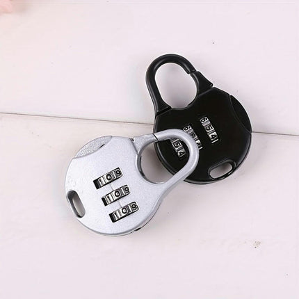 2 Pcs Combination Lock Small Padlock-Suitable for Travel, Luggage 3-Digit Zinc Alloy Combination Lock