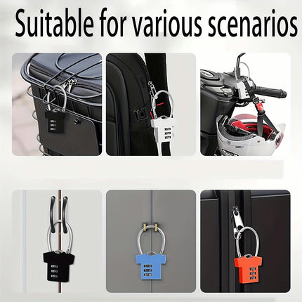 Versatile 3-Digit Combination Lock for Luggage, Wardrobe & Travel Boxes